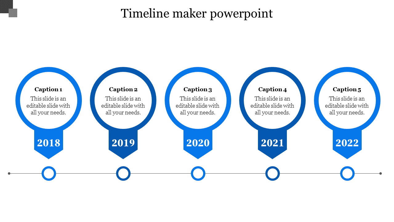Free - Best Timeline Generator PowerPoint Slide Design